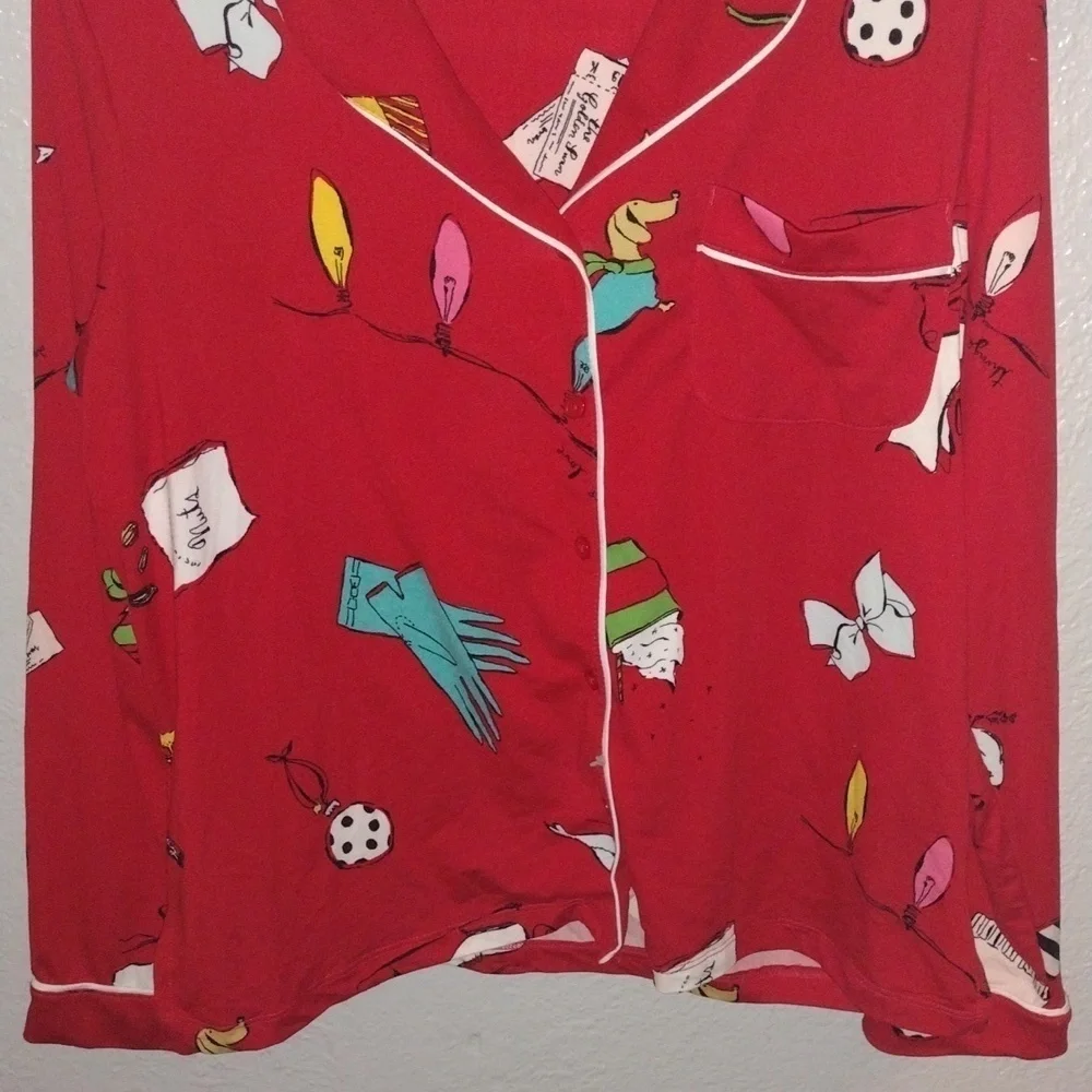 Victoria's Secret Red Pajama Top